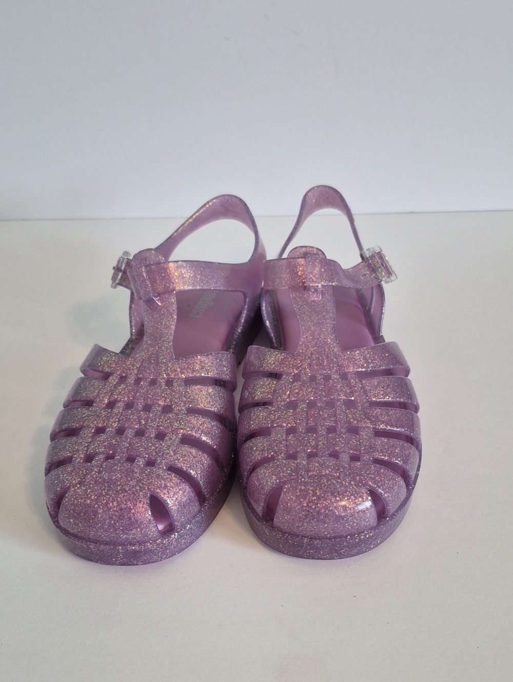 Melissa Possession Jelly Sandals Glitter Lilac Size 7 - Picture 3 of 8